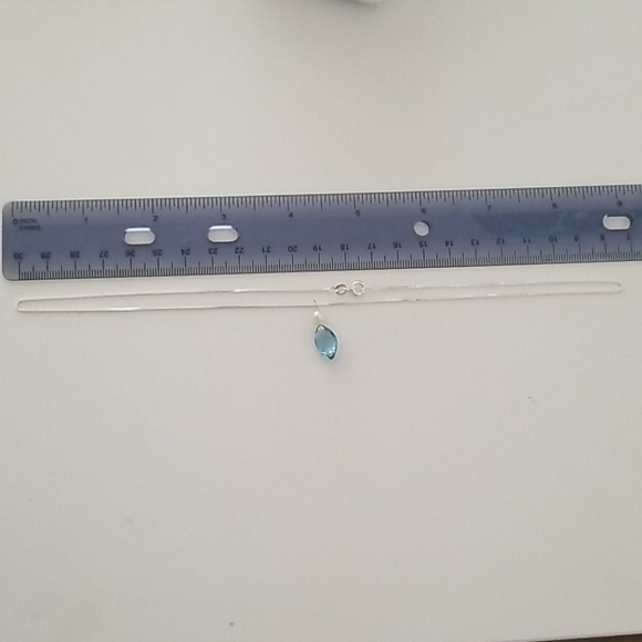 Crystal & Pearl Drop Necklace - Picture 2 of 5